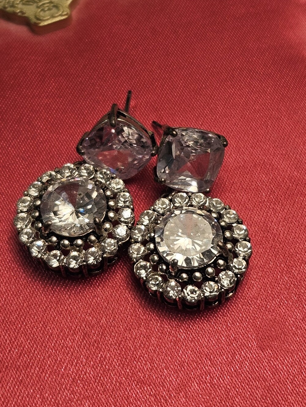 Clear Crystal Drop Earrings - Women's Fashion Jewelry